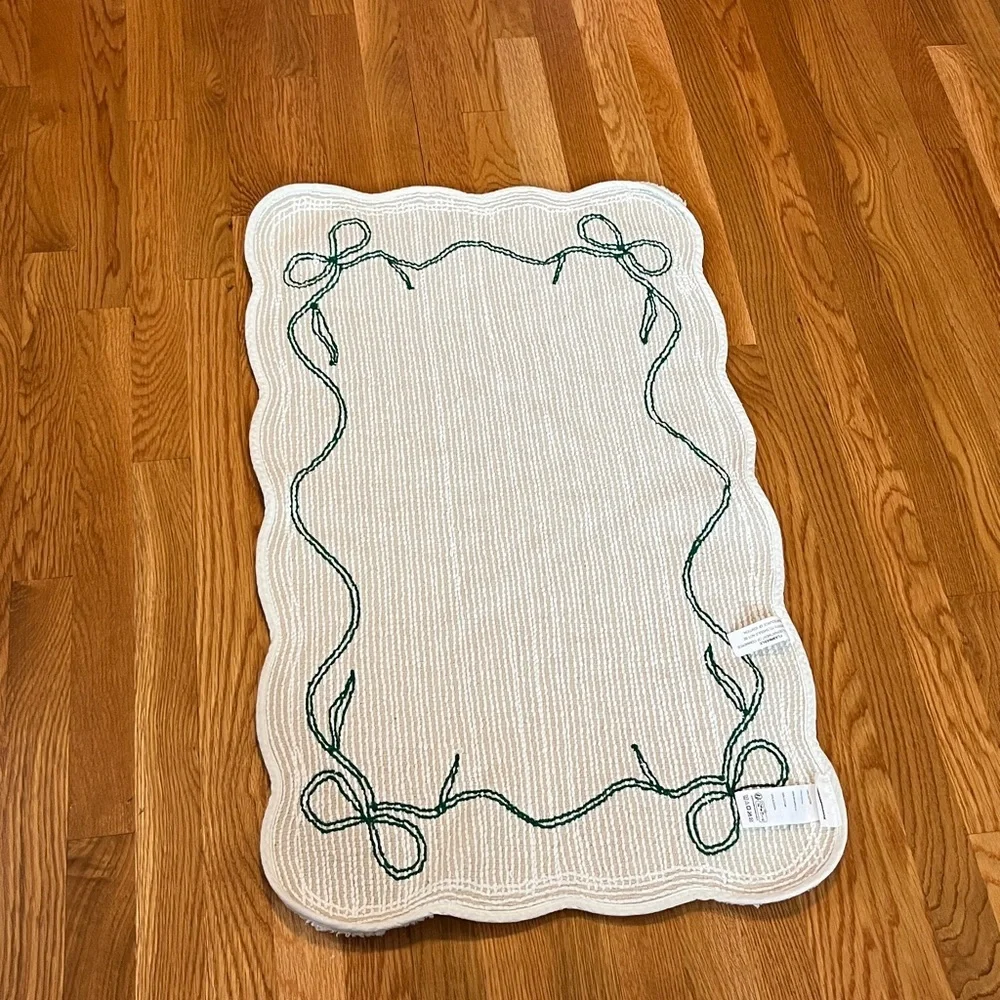 Anthropologie Benedita Bow Tie Bath Mat NEW